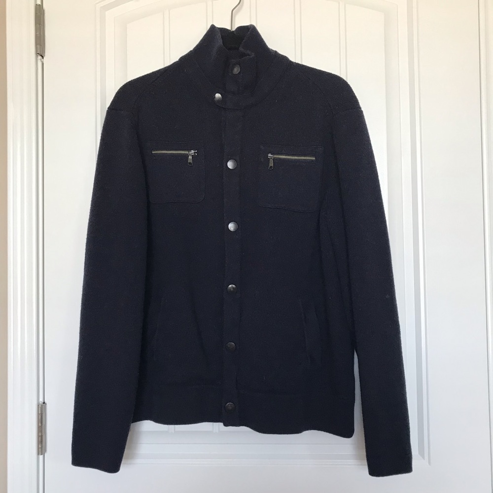 Banana Republic 100% Wool Button Down Jacket